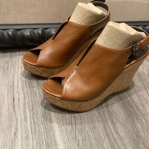 Gorgeous leather made in Italy wedges